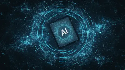 AI enhancing team collaboration and productivity in a modern office setting.