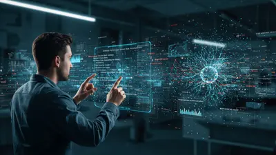 A developer efficiently working with AI-powered tools, symbolizing the transformative impact of AI on software development.