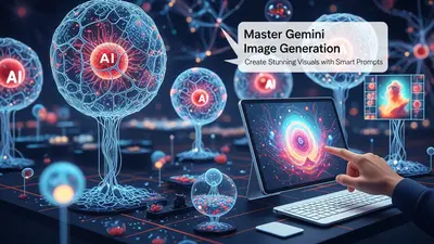 A concise, engaging description of ‘Master Gemini Image Generation Create Stunning Visuals with Smart Prompts’ that visually captures its central idea.