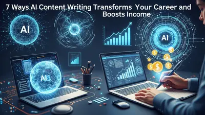 Discovering the transformative power of AI content writing for career growth and increased earnings.