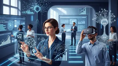 Professionals mastering essential AI skills for career advancement and future job market success.