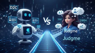 Navigating the future of D2C Choosing between the automated efficiency of a D2C bot and the insightful power of Judgme to maximize your brand’s impact.