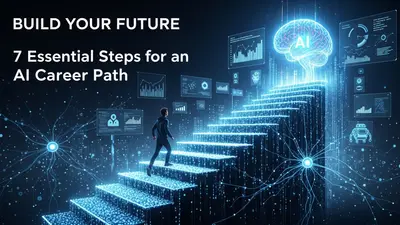 A visual guide to mastering your AI career path, highlighting the journey of skill development and professional growth in artificial intelligence.