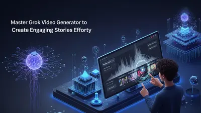 Visually representing the seamless creation of engaging video narratives using Grok Video Generator’s AI capabilities.