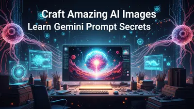 A visual representation of AI-driven creativity, showcasing neural network pathways forming a stunning digital image, symbolizing the power of Gemini prompts in transforming ideas into amazing AI art.
