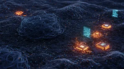 Visualizing the process of overcoming common AI content quality challenges through smart, strategic solutions.