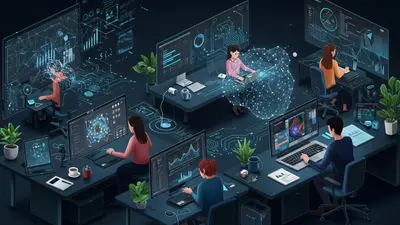 A concise, engaging description of ‘Unlock Creative Power 7 Essential AI Tools for Everyone’ that visually captures its central idea, depicting people from different backgrounds using intuitive AI tools to enhance their creative projects and daily productivity.