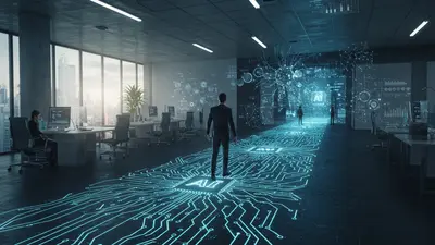 Visualizing a smooth and rewarding career transition into the dynamic field of AI.