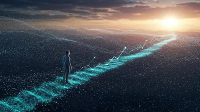 A concise, engaging description of ‘Unlock Your Future 7 Steps to a Thriving AI Career Path’ that visually captures its central idea.