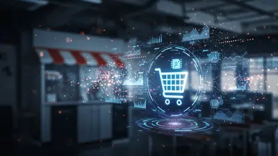 Visually representing how AI-enhanced optimization apps transform a Shopify store into a powerhouse of efficiency and growth.