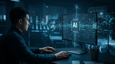 A developer integrates AI features into an application, illustrating the practical steps to building smart technology.
