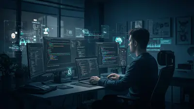 A developer seamlessly integrates cutting-edge AI tools into their coding workflow, symbolizing enhanced productivity and innovation in software development.