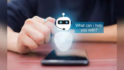 The image shows a chatbot conversation. The chatbot is a friendly and professional-looking interface that provides personalized support the chatbot is an excellent tool for businesses and other purposes
