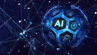 AI Learning and Artificial Intelligence Concept. Business, modern technology, internet and networking concept.