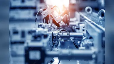 Robotic artificial automated manufacturing smart robot touch screen tablet wireless.