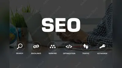 SEO ICONS AND KEYWORDS CONCEPT
