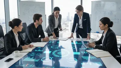 A team evaluating financial data to select the best FinOps service provider.