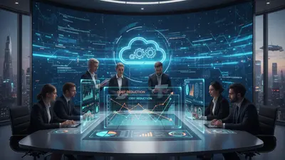 An illustration of enterprise teams leveraging FinOps for cost optimization and streamlined financial operations.