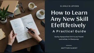 How to Learn Any New Skill Effectively a Practical Guide