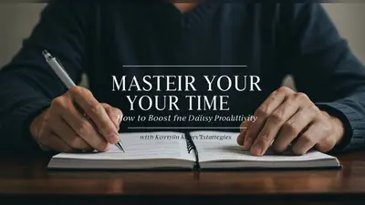 Master Your Time How to Boost Daily Productivity with Key Strategies