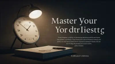Master Your Time Learn Productivity Strategies and Reduce Stress