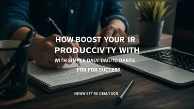 How to Boost Your Productivity With Simple Daily Habits for Success