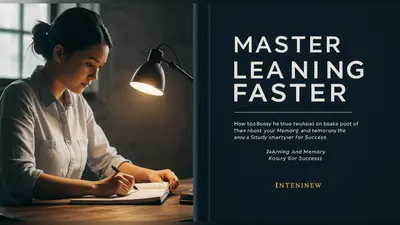 Master Learning Faster How to Boost Your Memory and Study Smarter for Success
