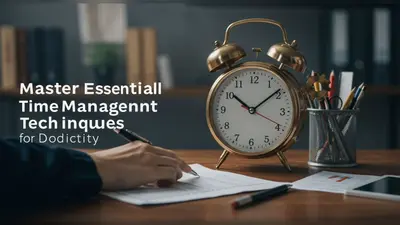 Master Essential Time Management Techniques for Daily Productivity