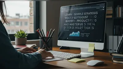 Learn Simple Strategies to Boost Productivity and Master Your Daily Tasks