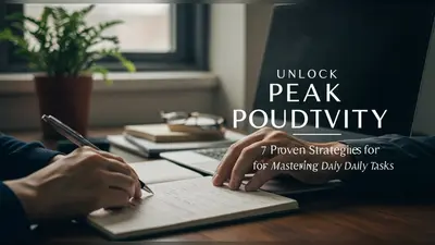 Unlock Peak Productivity 7 Proven Strategies for Mastering Daily Tasks