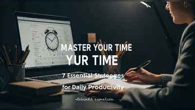 Master Your Time 7 Essential Strategies for Daily Productivity