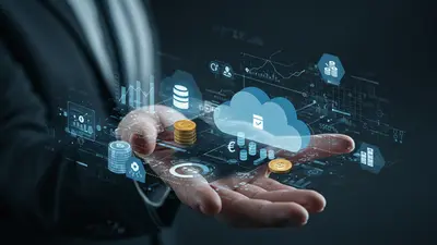 Visualizing the synergy between financial management and cloud operations, highlighting strategies for optimizing cloud spending.
