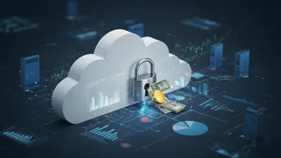 A visual representation of financial dashboards and cloud infrastructure, symbolizing FinOps strategies for unlocking cost savings.