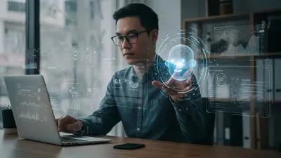 Harnessing the power of AI assistants to dramatically enhance daily productivity and streamline tasks, depicted through seamless human-AI collaboration.