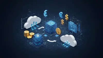 Financial charts and cloud architecture, illustrating how to unlock cloud savings through an effective FinOps strategy.
