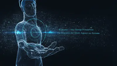 A concise and engaging description of ‘Master 5 Key Design Principles for Multi Agent Systems’ that summarizes its core idea in a visually compelling way.