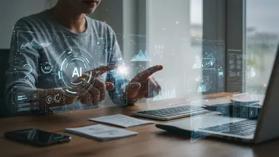 Visualizing the seamless integration of agentic AI into everyday life, transforming tasks and interactions.