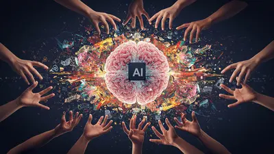 A concise and engaging description of ‘5 Ways Generative AI Agents Unleash Creative Potential for Everyone’ that summarizes its core idea in a visually compelling way.