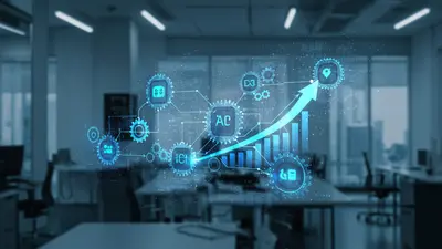 Multiple AI agents collaborating to boost business efficiency, symbolizing the power of multi-agent systems.