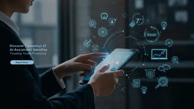 Illustrating the core benefits of AI assistants, this image captures the essence of how technology enhances daily productivity and streamlines tasks.
