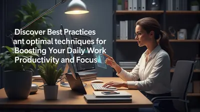 Best Daily Work Productivity Tips for Better Focus