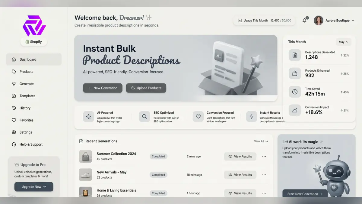 How To Use Shopify App for Instant Bulk Product Descriptions