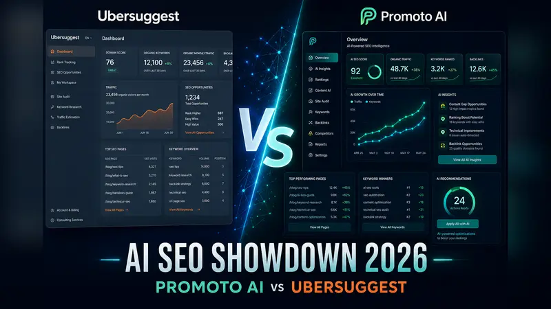 Promoto AI vs Ubersuggest: Which Tool Actually Moves the Needle in 2026?