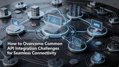 A visually striking depiction of seamless API integration, emphasizing interconnected tech systems and practical solutions.
