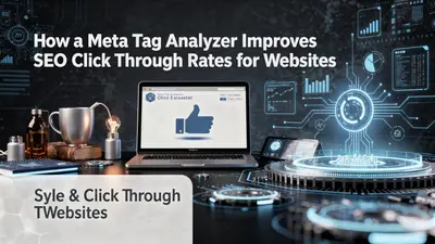 A visual overview of how a meta tag analyzer enhances search visibility and user engagement.