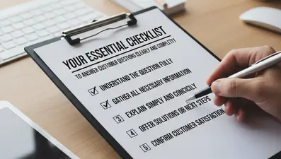 Your Essential Checklist to Answer Customer Questions Clearly and Completely