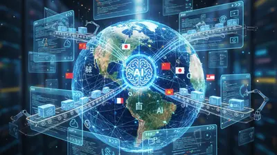 Illustration for multilingual bulk content generation ai tools