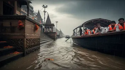 यूपी, एमपी में मूसलाधार बारिश का कहर: प्रयागराज में 4 की डूबने से मौत, वाराणसी के घाट जलमग्न, नागपुर में नाव से रेस्क्यू