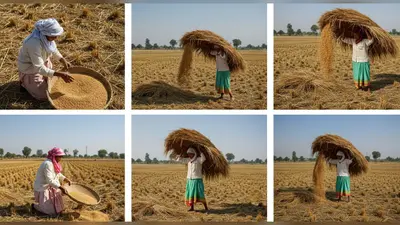 घर पर सामान अलग करने के पारंपरिक तरीके हस्त चयन से ओसाई तक