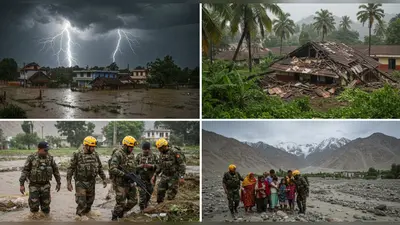 मध्य प्रदेश में मूसलाधार बारिश: सामान्य से 65% अधिक, केरल में स्कूल की छत ढही, लेह में सेना का रेस्क्यू ऑपरेशन